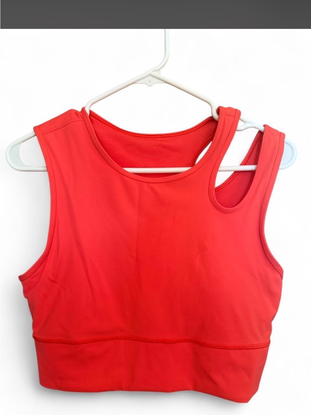 lululemon athletica Red Cropped Tank Top
